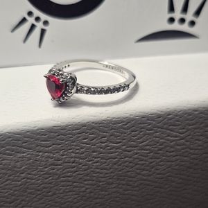 PandoraElevated Red Heart Ring